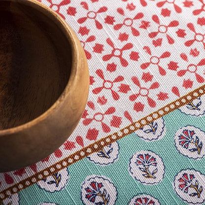 Maison d' Hermine Table Cloth Rectangle Table 100% Cotton 54 x 72 Inches Tablecloth Reusable Decorative for Dining Room Farmhouse Home Valentines Day Decorations Spring Summer - Provence