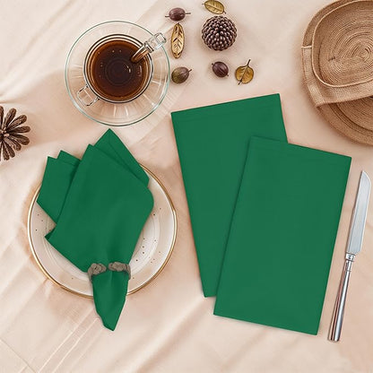 Ruvanti Cloth Napkins Set of 12, 18x18 Inches, 100% Cotton, Washable, Soft & Absorbent, Perfect for Wedding, Christmas, ‎Thanksgiving Dinners - Amazon