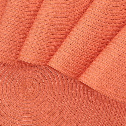 SHACOS Round Braided Placemats Set of 6 Washable Cotton Polyester Round - Image 3