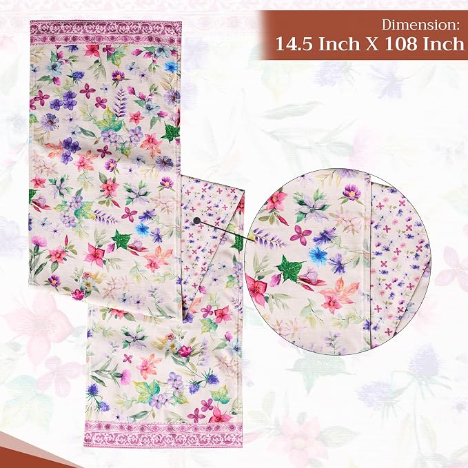 Maison d' Hermine Table Runner 100% Cotton 14.50" x 108" | Table Runners 108 - Image 4