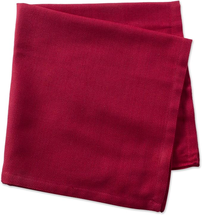 DII Variegated Tabletop Collection, Napkin Set, Tango Red, 6 Piece - Image 3