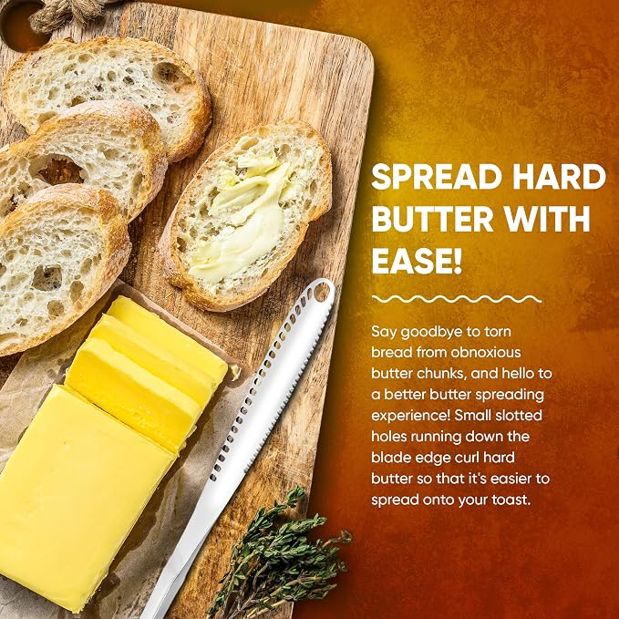 Stainless Steel Butter Spreader knife, Butter Knife - 3 in 1 Kitchen Gadgets - Image 5