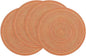 SHACOS Round Placemats Set of 4 Woven Braided Place Mats Table Placemats 15 inch Circle Place Mats Easy to Clean Table Mats Indoor Outdoor, Fall Color Mix