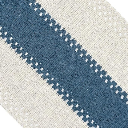Blue Boho Table Runner for Home Decor - Image 7
