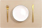 Set of 8 Faux Leather Placemats, PU Table Mats, Waterproof, Stain Resistant, Heat Resistant, Easy to Clean for Kitchen Dining Table,Conference Table