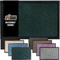 GORILLA GRIP 100% Waterproof All-Season WeatherMax Doormat US Designed Natural Rubber, Stain and Fade Resistant, Low Profile Indoor Outdoor Door Mats, Easy Clean Patio Mat, 23x35, Green Diamond