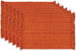 DII Variegated Tabletop Collection, Placemat Set3x19, Burnt Orange, 6 Piece by DII