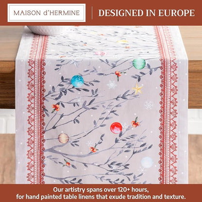 Maison d' Hermine Table Runner 100% Cotton 14.50" x 72" | Table Runners 72 - Image 2