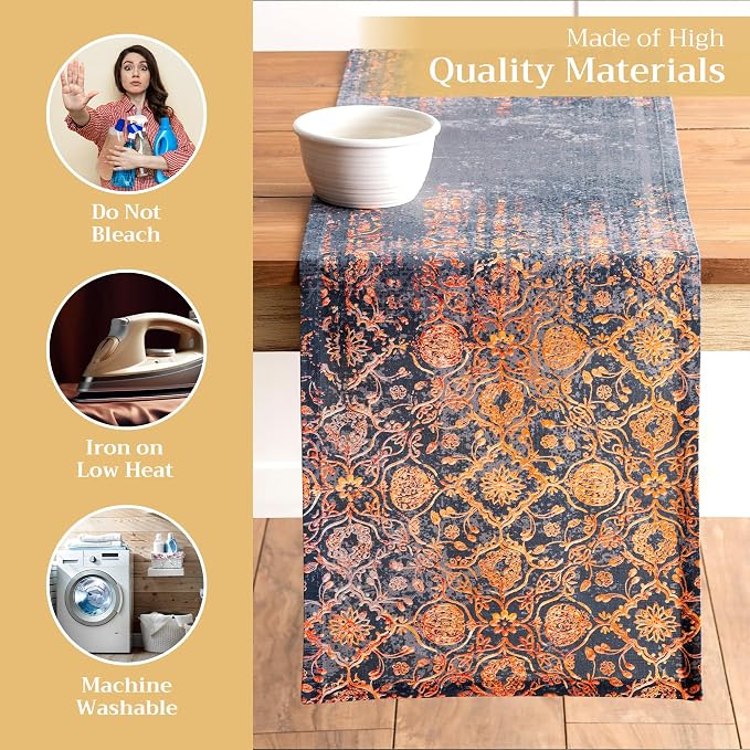 Maison d' Hermine Table Runner 100% Cotton 14.50" x 108" | Table Runners 108 - Image 3