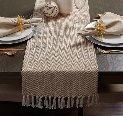 DII Woven Basic Tabletop Collection, Chevron Table Runner - Image 2