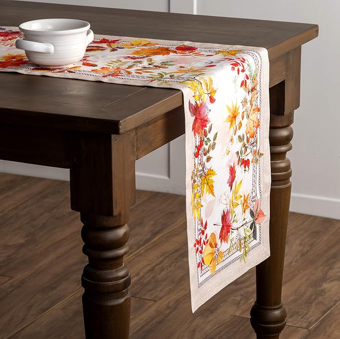 Maison d' Hermine Table Runner 100% Cotton 14.50" x 48" | Table Runners 48 - Image 6