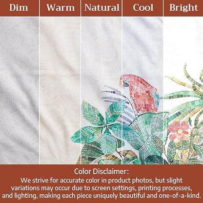 Maison d' Hermine Napkins 100% Combed Cotton Premium 20Inch x 20Inch Decorative Washable Cloth Napkin Table Napkin for Dining, Kitchen, Parties & Camping - Mosaic (Set of 4)