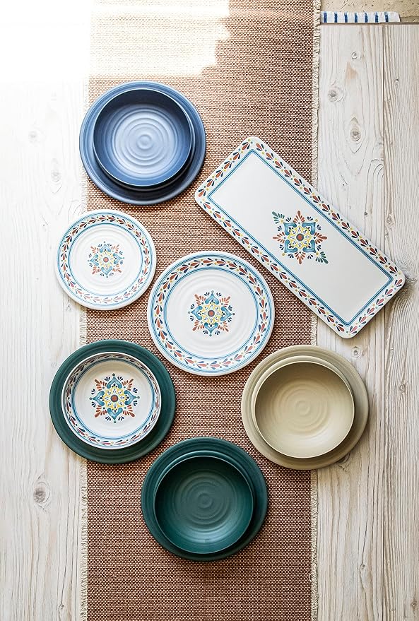 Matte Artisan 10.5'' Durable Planta Dinner Plates, Shatter-Resistant and - Image 4