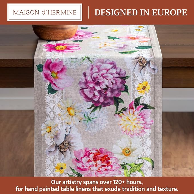 Maison d' Hermine Table Runner 100% Cotton 14.50" x 72" | Table Runners 72 - Image 2