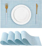 Leetaltree Soft Sky Blue Woven Placemats Set of 4 by Leetaltree-ArtatEveryTable