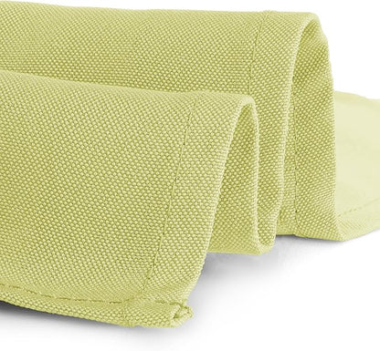 Gee Di Moda Rectangle Tablecloth - 60 x 84 Inch Yellow Table Cloth for 5 Foot Rectangle Tables - Heavy Duty Washable Fabric - for Holiday Party, Dinner, Weddings, Baby Shower & Events