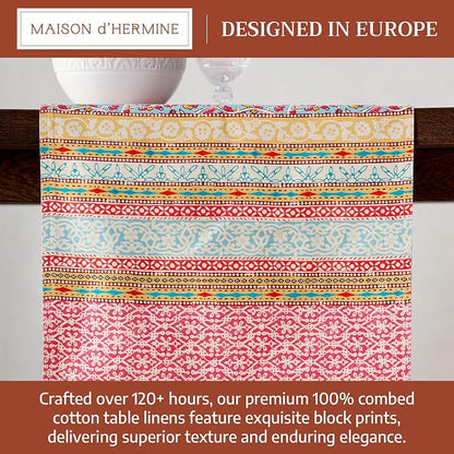Maison d' Hermine Table Runner 100% Combed Cotton 14.5"x72" | Table Runners 72 - Image 3