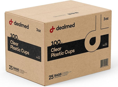 Dealmed 3 oz Disposable Plastic Cups by Dealmed