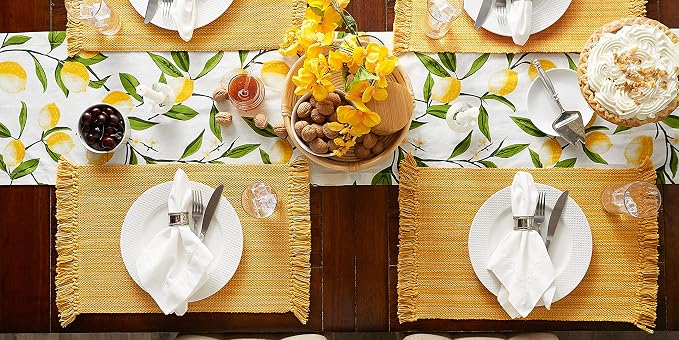 DII Variegated Tabletop Collection, Placemat Set3x19, 6 Piece - Image 7