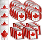 Canadian Flag Canada Birthday Party Supplies Set Plates Napkins Cups Tableware Kit for 16