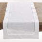SARO LIFESTYLE Hemstitched Border Table Runner by SaroLifestyle