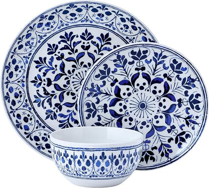 Pfaltzgraff Medallion Radiance 12 Piece Stoneware Dinnerware Plate Bowl Dish Set - Image 2