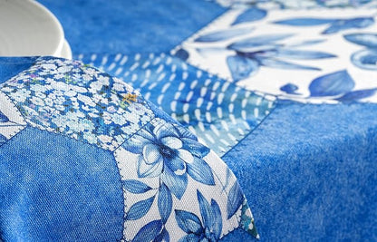 Maison d' Hermine Cloth Napkins Set of 4 100% Cotton Everyday Reusable Square Napkins Cloth Washable Dinner Party Wedding Restaurant Valentines Day Decorations Spring/Summer (Summer Blues, 20" x 20")