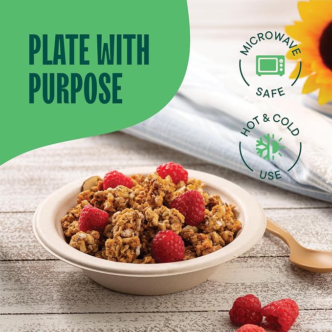 100% Compostable Paper Bowls - 12 oz Heavy Duty Soup Bowls | Eco-Friendly - Image 3
