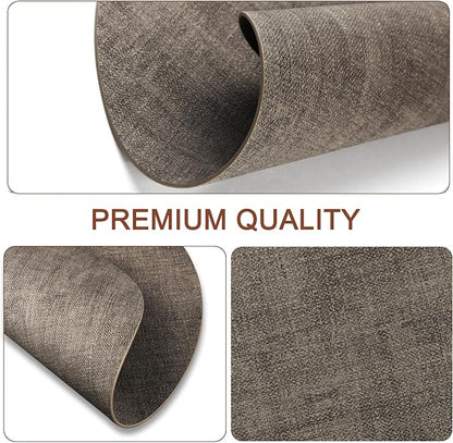 Round Faux Leather Placemats and Coasters, Reversible Heat Resistant Non-Slip - Image 6