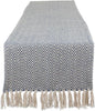 DII Woven Basic Tabletop Collection Chevron Table Runner, French Blue by DII