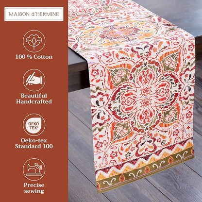 Maison d' Hermine Table Runner 100% Cotton 14.50" x 108" | Table Runners 108 - Image 2