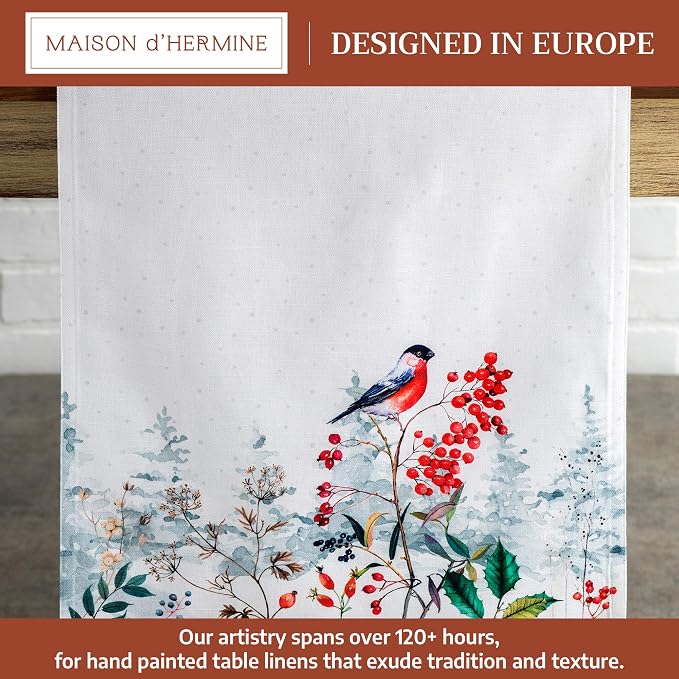 Maison d' Hermine Table Runner 100% Cotton 14.50" x 72" | Table Runners 72 - Image 2