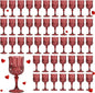 7OZ Plastic Wine Glasses, Reusable Vintage Goblets Unbreakable Drinking Glasses by Unknown