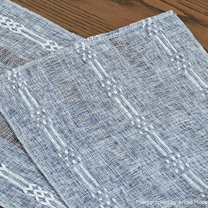 Artoid Mode Blue Farmhouse Embroidered Hollow Table Runner, Seasonal Kitchen - Image 5