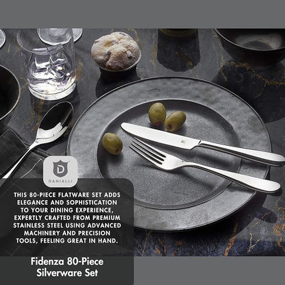 Silverware Set for 16 – 18/10 Stainless Steel Flatware, Mirror Finish, - Image 2