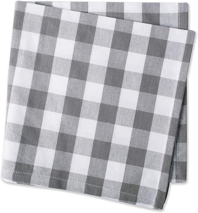 DII Checkered Tabletop Collection 100% Cotton, Machine Washable, Napkin Set - Image 4