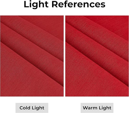 D'Moksha Homes Linen Table Runner 36 Inches - 100% Pure Linen Bright Red Small Table Runner 14 x 36 Inch for Dresser, Coffee Tables, Valentines, Spring, Easter - Machine Washable