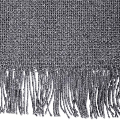 DII Everyday Collection, Fringed Solid Tabletop, Placemat Set, 6 Piece - Image 2
