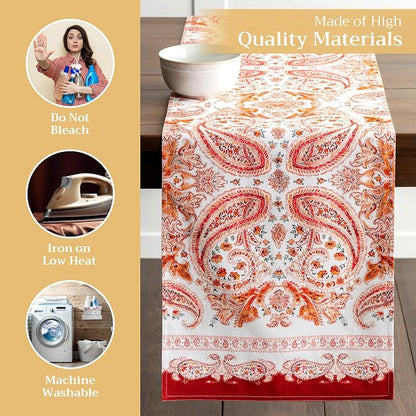 Maison d' Hermine Table Runner 100% Cotton 14.50" x 72" | Table Runners 72 - Image 3