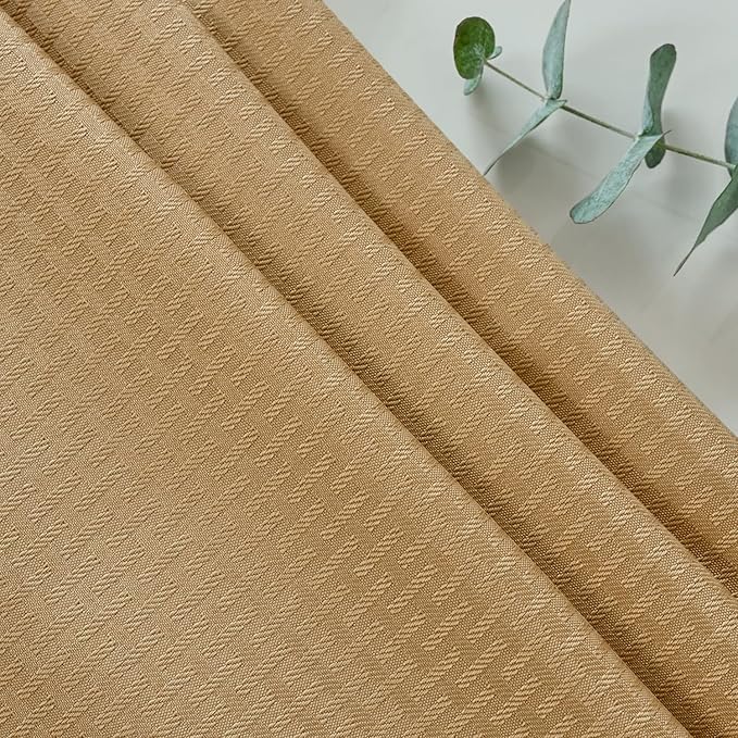maxmill Tablecloth Weaved Texture Stain Resistant Waterproof, Wrinkle Resistant Washable Table Cloth, Fabric Table Cover for Dining Room, Indoor Outdoor Use, Rectangle 60 x 120 Inch, Beige