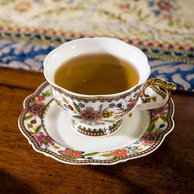 ACMLIFE Bone China Tea Cup and Saucer Set - Image 2