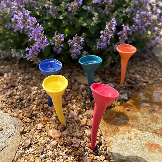 5 Pack, Bee Watering Station, 100% Handmade Porcelain, Bee and Butterfly Feeder - Image 8