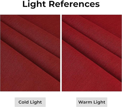 D'Moksha Homes Linen Red Table Runner 120 Inches Long - 100% Pure Linen Hemstitch 14 x 120 Inch Table Runner for Dining, Valentines, Spring - Classic Hemstitch