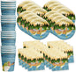Gone Fishing Birthday Party Supplies Set Plates Napkins Cups Tableware Kit by BirthdayGalore