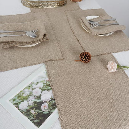 100% Pure Linen Table Runner 106 Inches Long-Super Thick Noble 14 x 106 Inch - Image 4