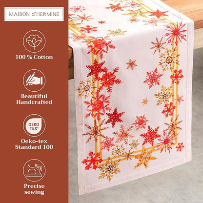 Maison d' Hermine Table Runner 100% Cotton 14.50" x 72" | Table Runners 72 - Image 2