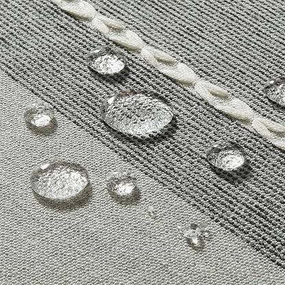 ZeeMart Contrast Linen Table Cloth Square Table Cloths 60x60 Inch Grey, Farmhouse Style Heavy Weight Grey Tablecloth, Water Resistant Burlap Tablecloths
