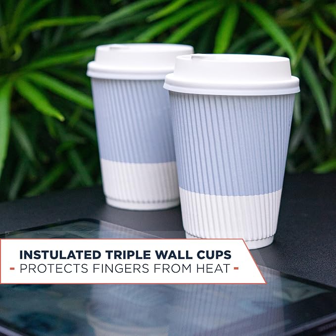 12 oz Disposable Travel Coffee Cups - Image 7
