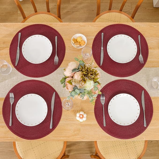 SHACOS Round Placemats Set of 8 - Image 8