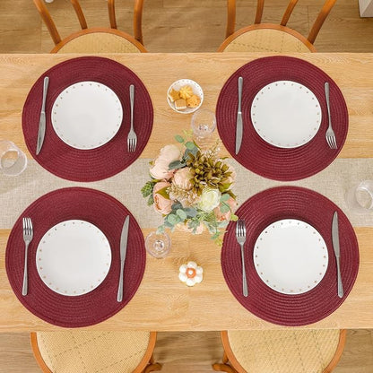 SHACOS Round Placemats Set of 12 - Image 5